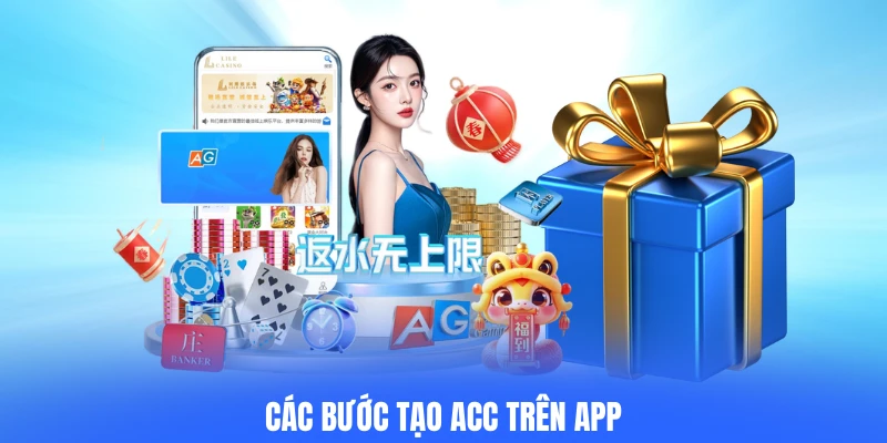 Các bước tạo acc trên app