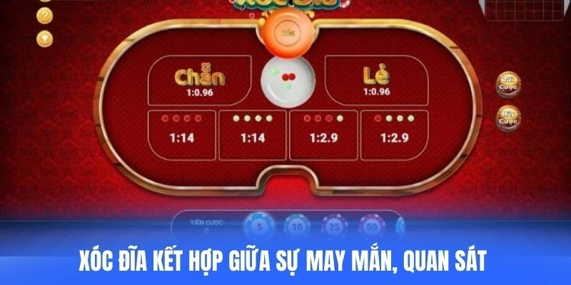 Xóc đĩa kết hợp giữa sự may mắn, quan sát và cả khả năng ghi nhớ